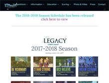 Tablet Screenshot of legacycheeranddance.com